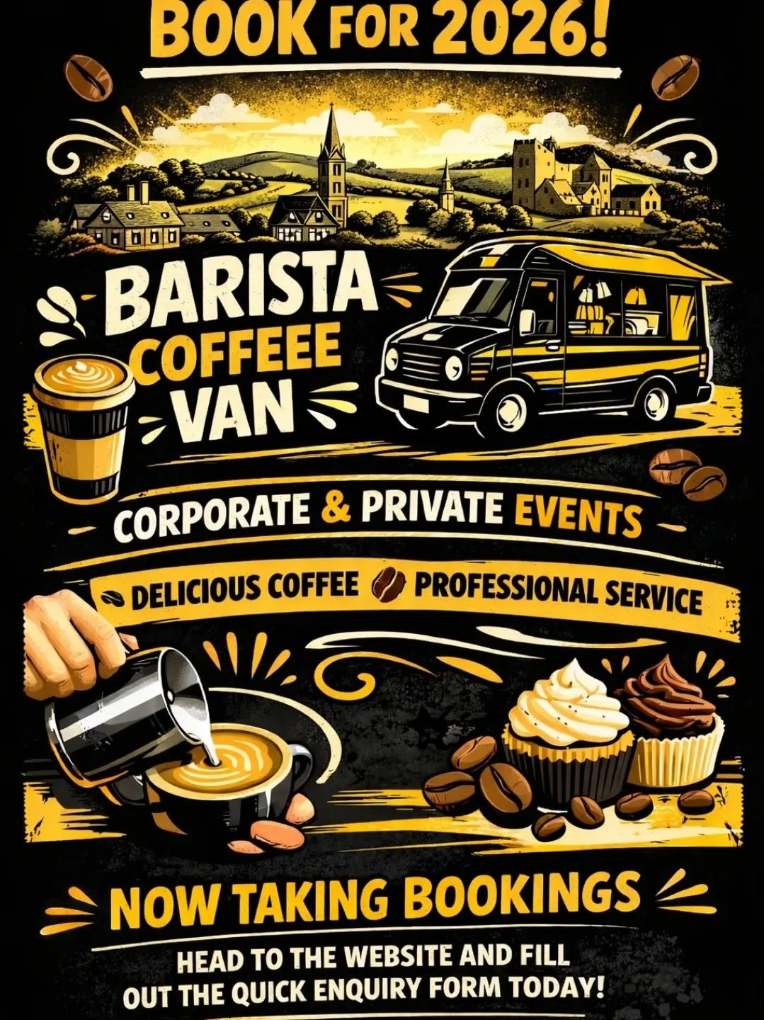 ☕Profesional Mobile Barista now taking bookings for your Corporate and Private Events

☕Simply head to the website and fill out the quick enquiry form today!

www.thepeakygrinder.co.uk

#mobilecoffeevan #mobilebarista #coffee #coffeevan #coffeetruck