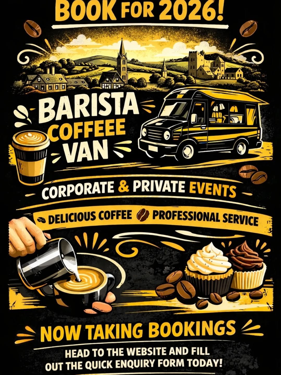 ☕Profesional Mobile Barista now taking bookings for your Corporate and Private Events

☕Simply head to the website and fill out the quick enquiry form today!

www.thepeakygrinder.co.uk

#mobilecoffeevan #mobilebarista #coffee #coffeevan #coffeetruck