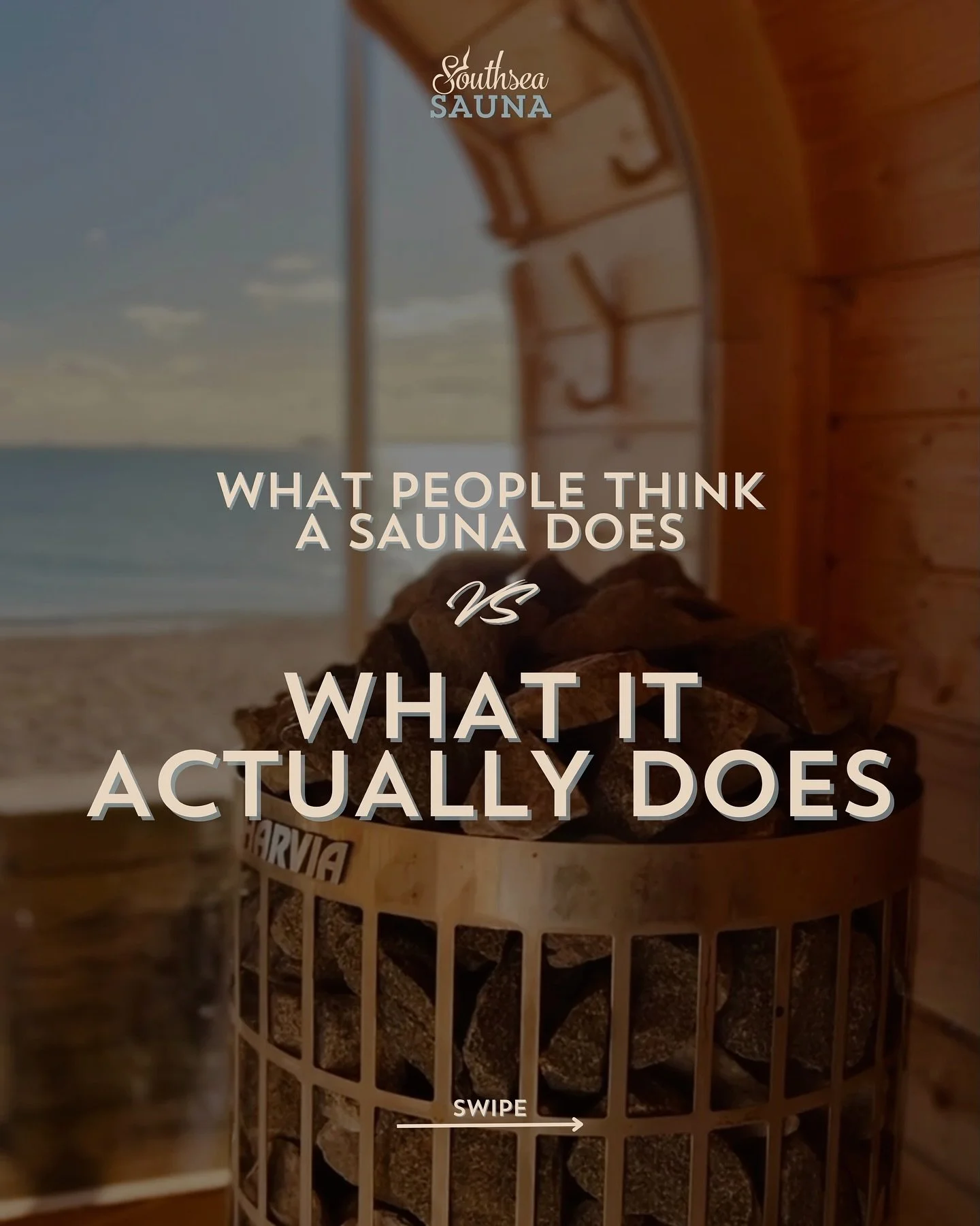 Think a sauna just makes you sweat? There aren&rsquo;t many things that pack this many science backed physical &amp; mental benefits into one 🔥 

What are you waiting for? Booking link in bio. 

#wildsauna #beachsauna #health #wellness #morningrouti