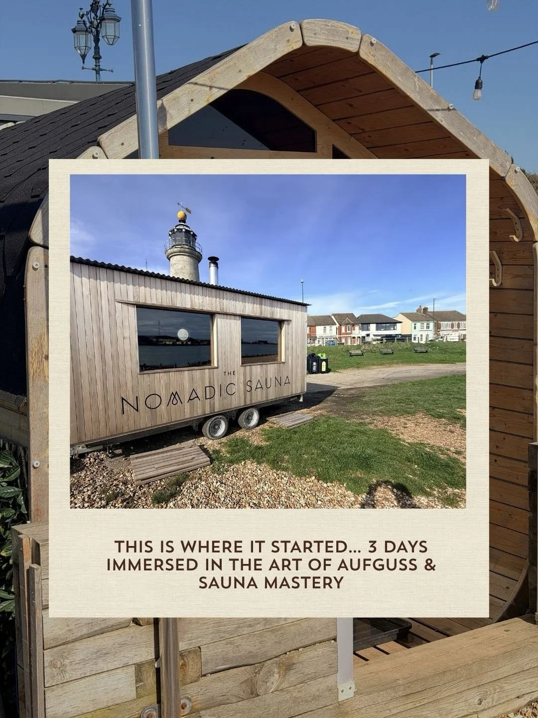 Last year, Toby won a place on this course at the Aufguss British Championships, leading to 3 days learning the foundations of sauna mastery and Aufguss hosted by @anada_spaandwellness 

Aufguss is a guided sauna ritual where heat, steam &amp; scent 