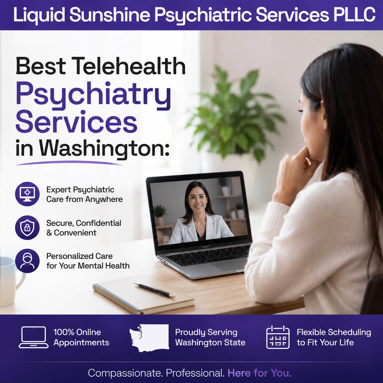 Best Telehealth Psychiatry Services in Washington