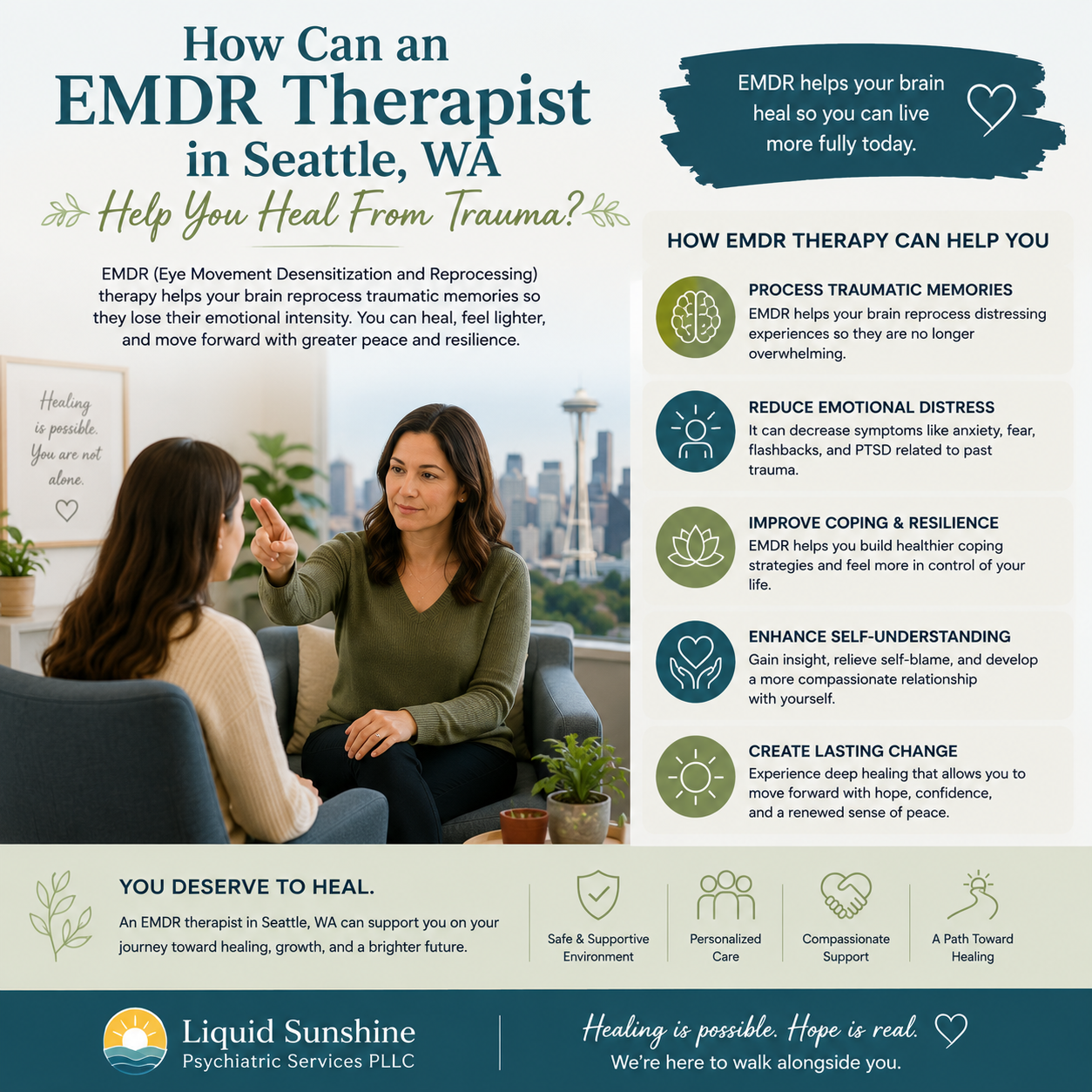 How Can an EMDR Therapist in Seattle WA Help You Heal From Trauma?