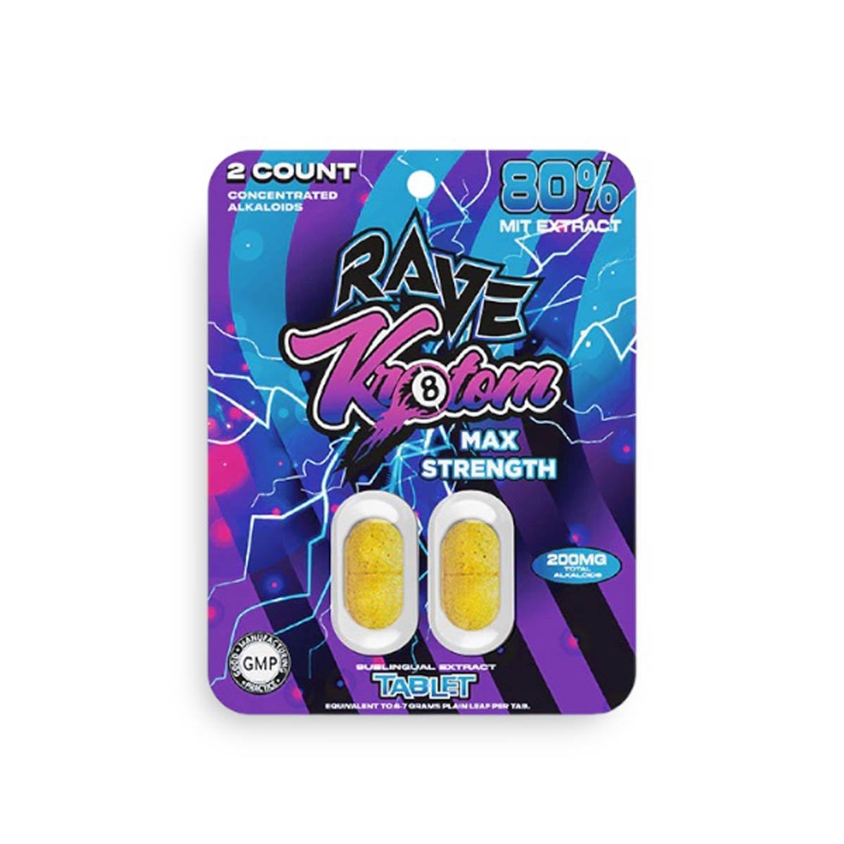 RAVE KRATOM 80% MIT TABLETS