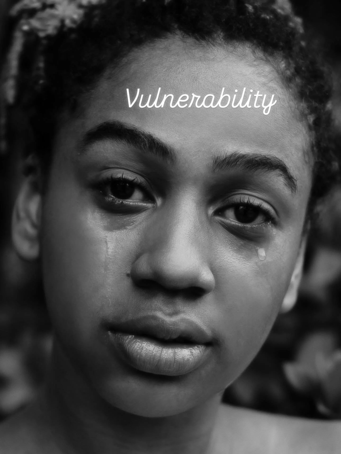 Vulnerability - Some statements and words:

I don&rsquo;t know what to do
I&rsquo;m afraid to let you love me
I&rsquo;m so lonely
Please will you help me?
I said that to hurt you
I&rsquo;m afraid you will leave me
I&rsquo;m sorry that I hurt you
I wa