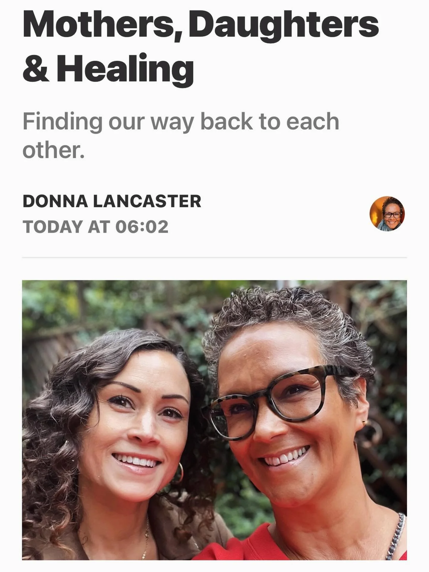 A MOTHER&rsquo;S DAY SPECIAL

&ldquo;I was barely 18 years old when I gave birth to my first child Gemma, in 1985. A baby having a baby. Truth be told I wasn&rsquo;t really 18 either, not inside. In terms of my emotional development and life skills, 