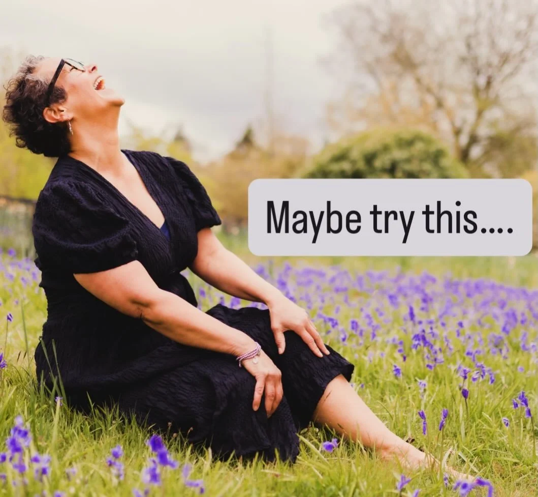 MAYBE TRY THIS

If you feel disconnected and lonely, walk in nature long enough to feel something else. It may take a while, so keep walking and noticing. It&rsquo;s a pilgrimage for your Soul.

If you feel miserable and angry, then try dancing like 