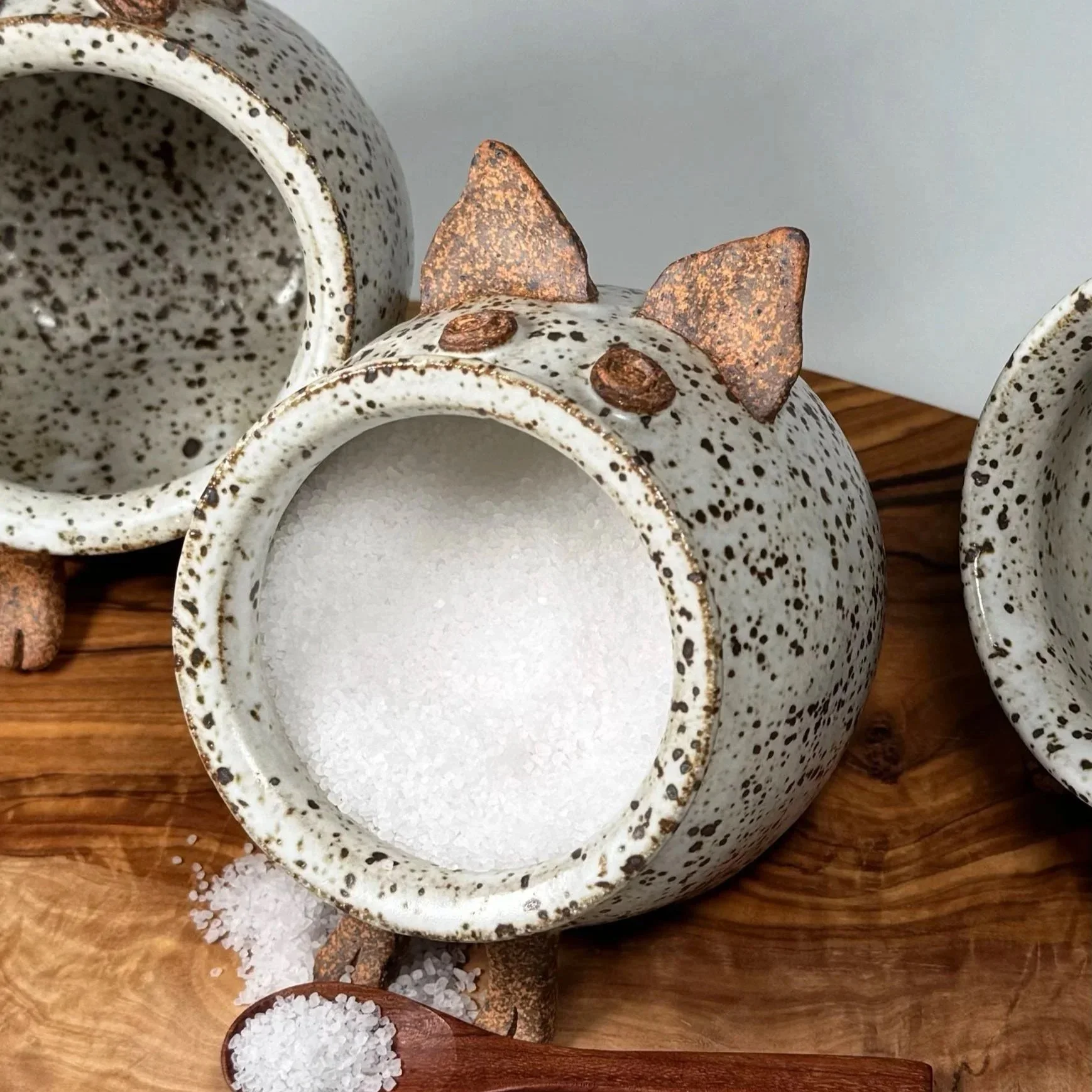 SALT PIG, SPECKLED IRON