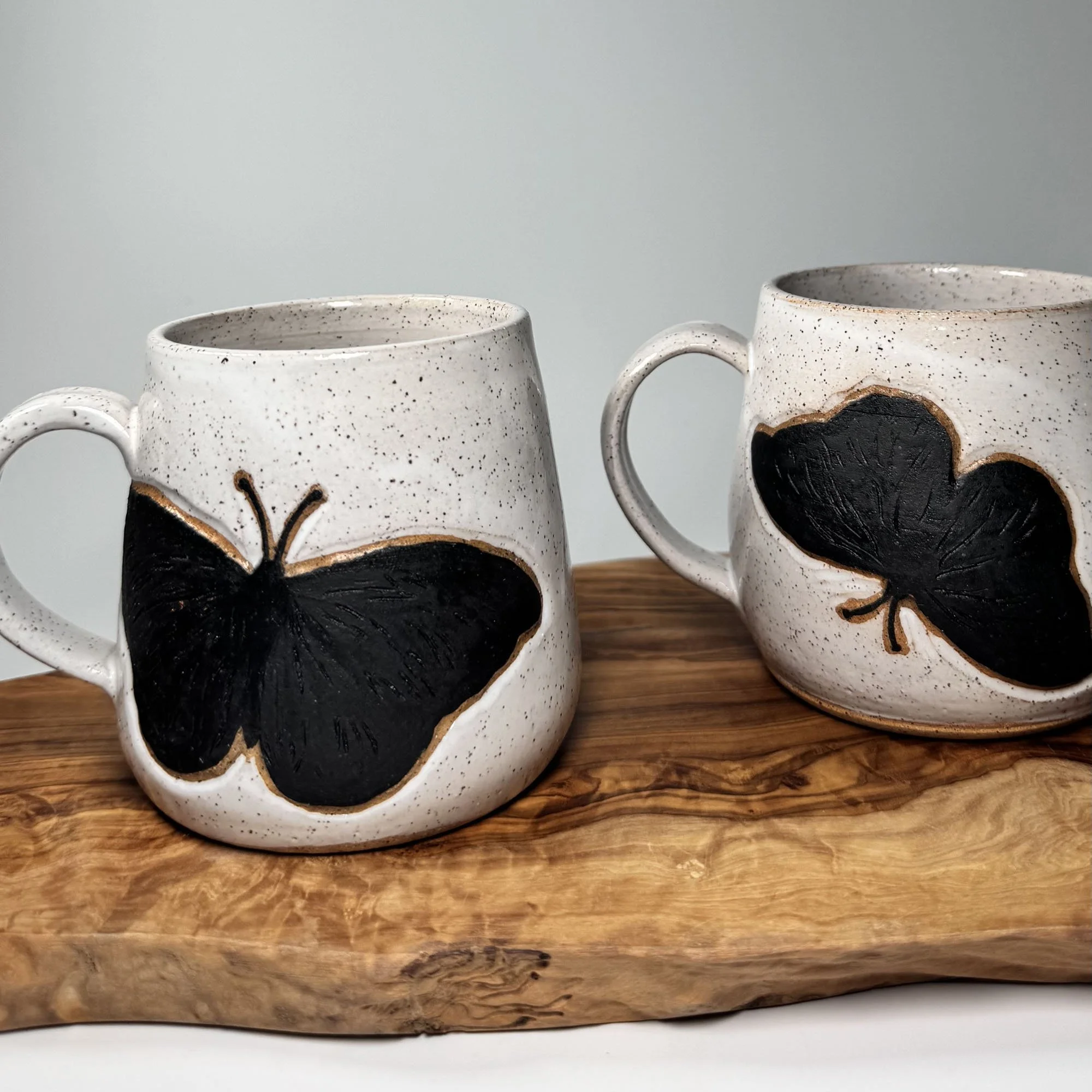 MUG, MONARCH, BLACK AND WHITE