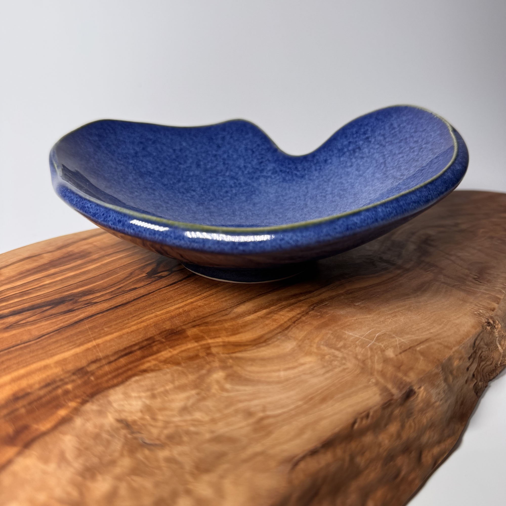 DISH, SERVING, ORGANIC BLUE