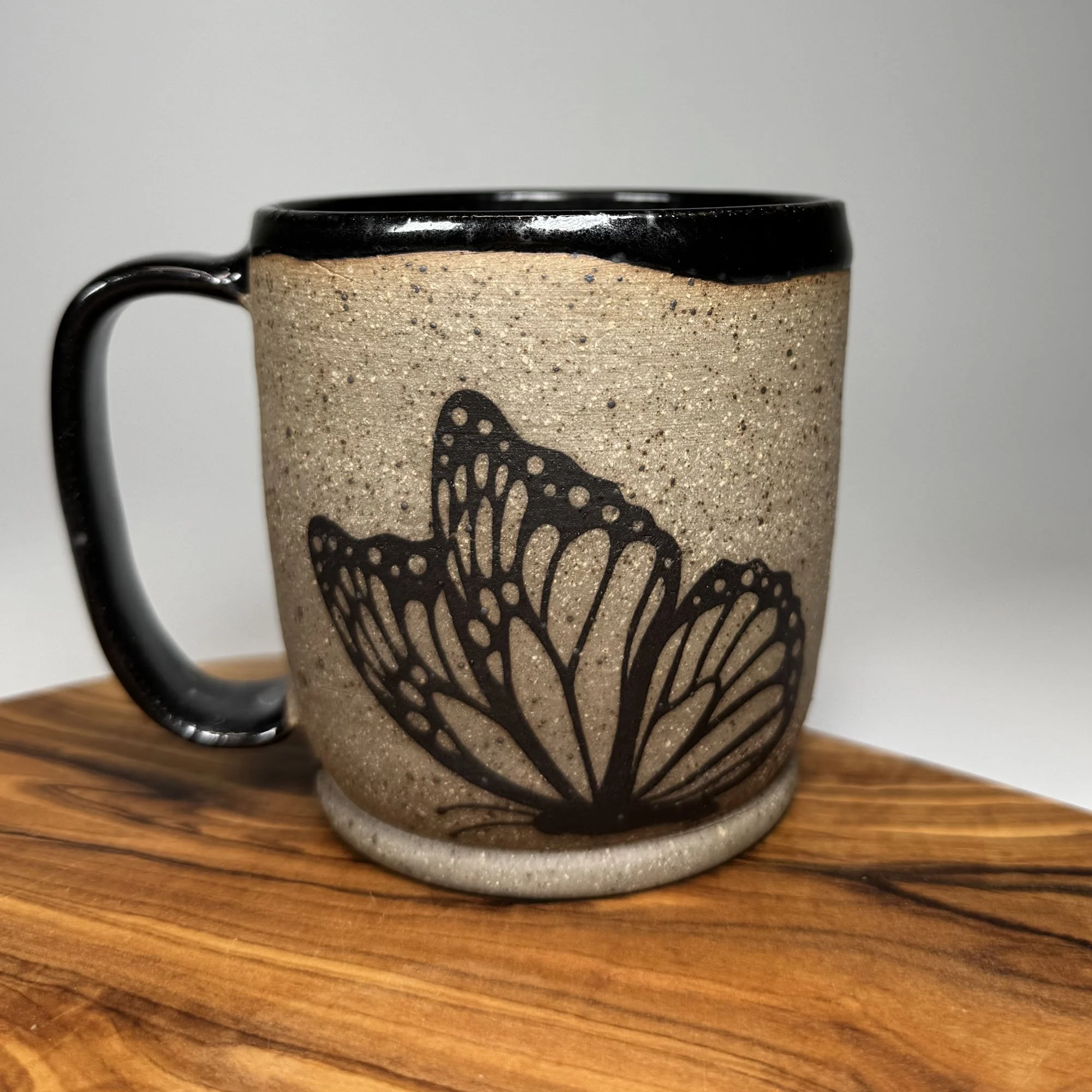 MUG, MONARCH, RECLAIMED BLACK