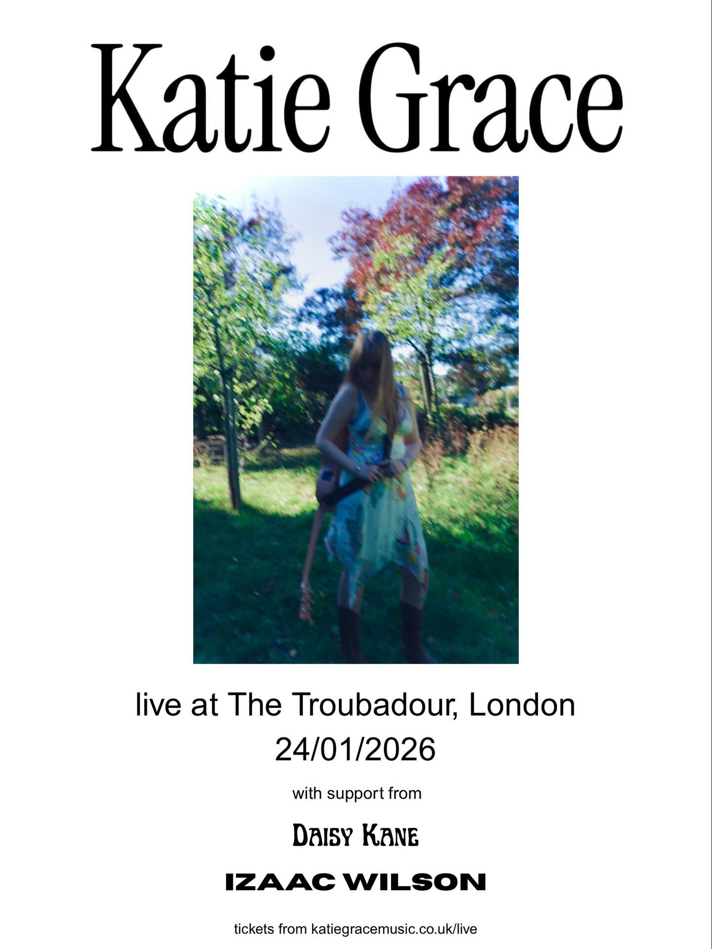 LONDON HEADLINER !!!! WITH THE BAND AND THE BROS !!!! 
i am soooo excited to tell you that on saturday 24th january 2026 i&rsquo;ll be headlining @troubadourlondon !!! i got so sick of not being able to book any gigs i thought whatever i will just pu