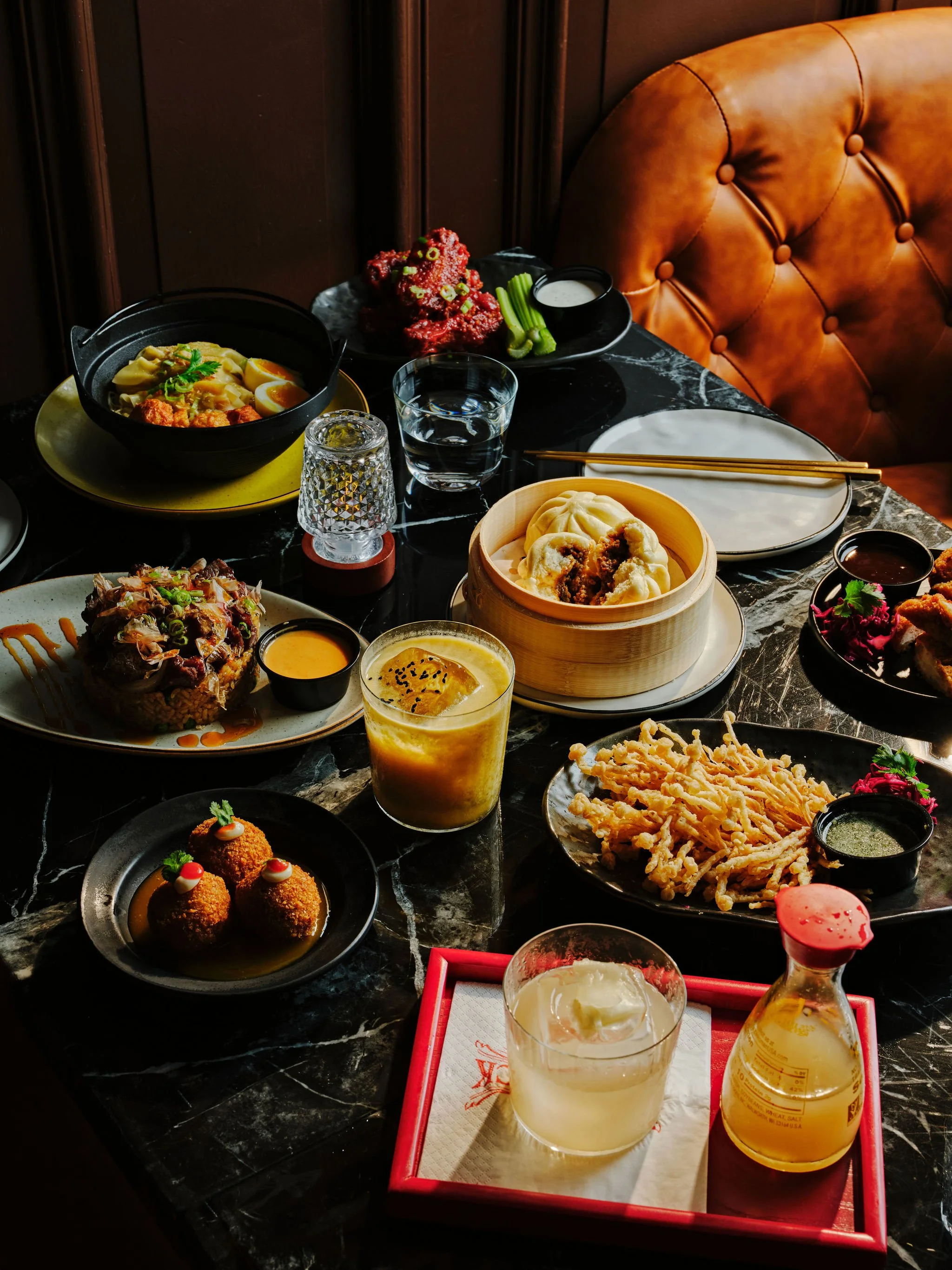 blackjack bar tapas, spread of tapas an craft cocktails