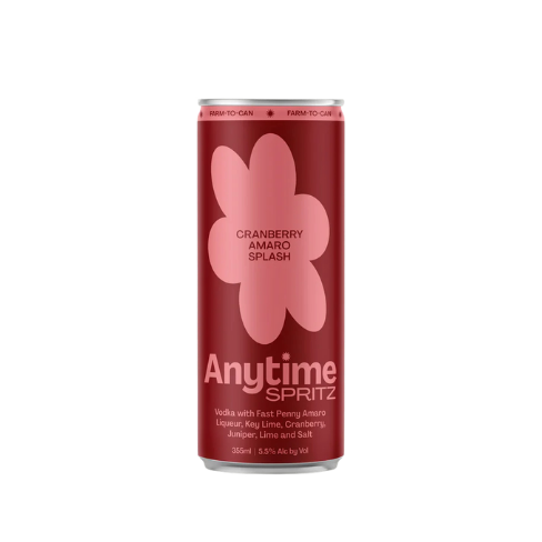 Anytime Spritz, Cranberry Amaro Splash