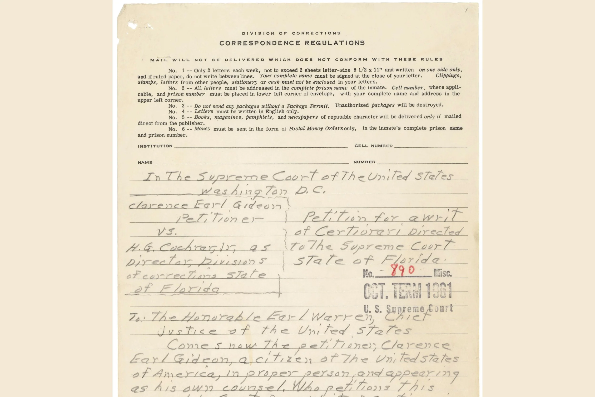 Gideon v. Wainwright (1963)