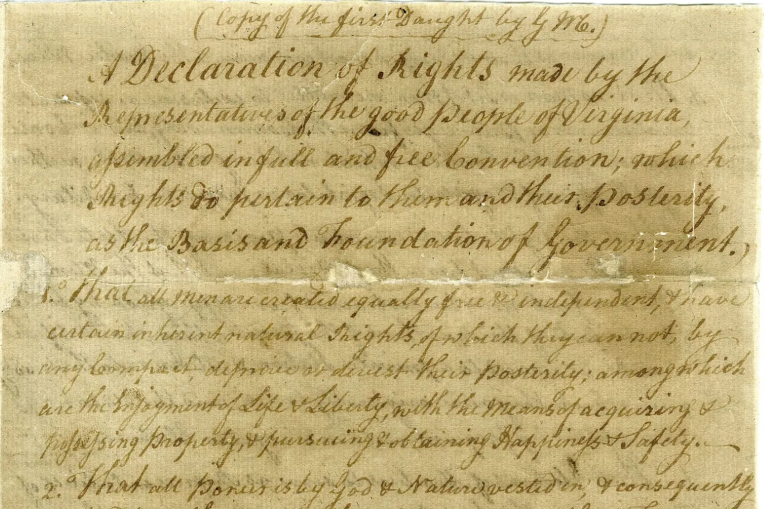 The Virginia Declaration of Rights
