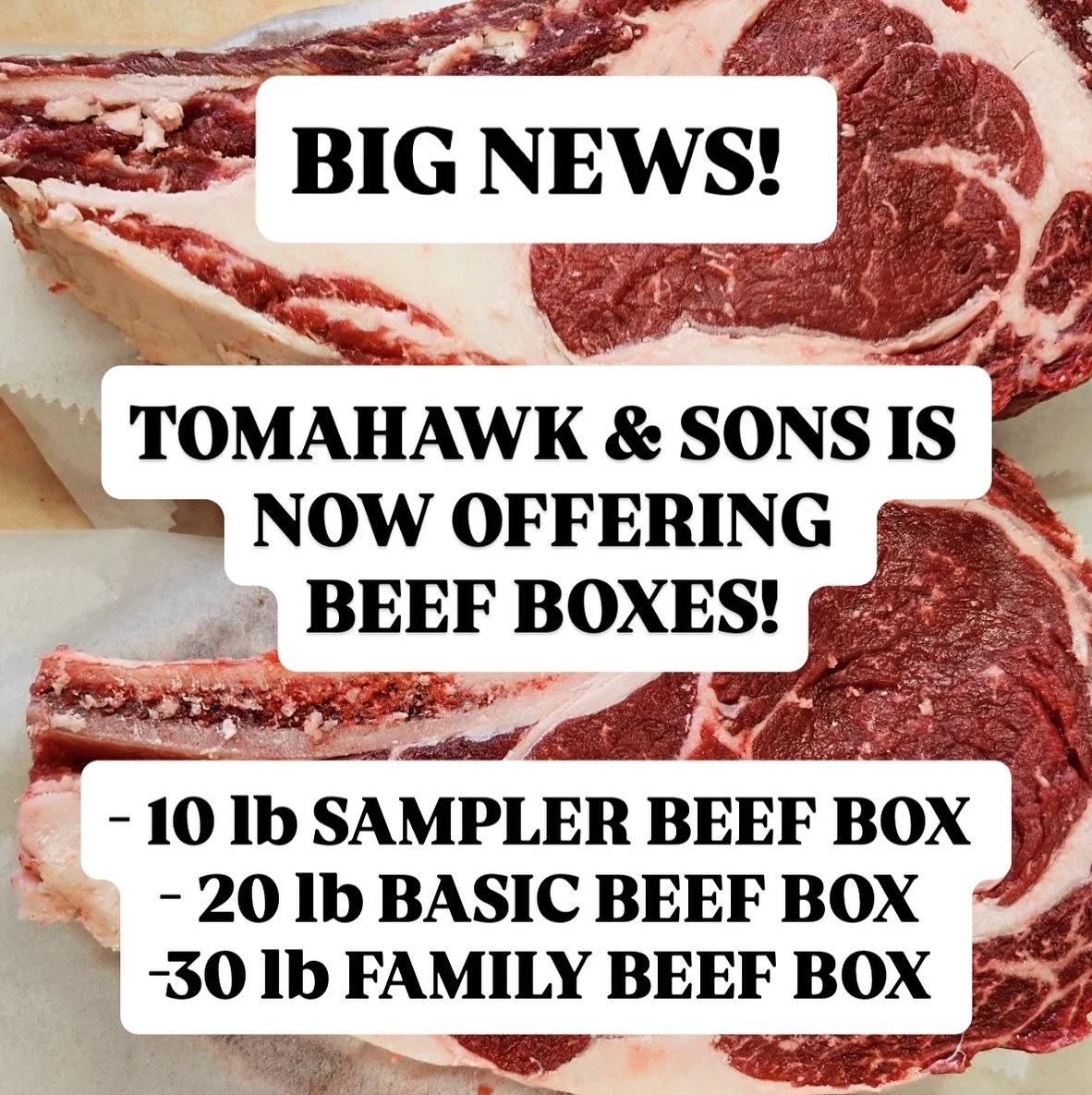 That&rsquo;s right! Head over to our website now to check out our new Beef Box selection. We offer 10lb, 20lb, 30lb orders to accommodate your family&rsquo;s everyday needs! We offer both Grain and Grass Finished beef! Check it out! 🥩🥩🥩

#FarmingL