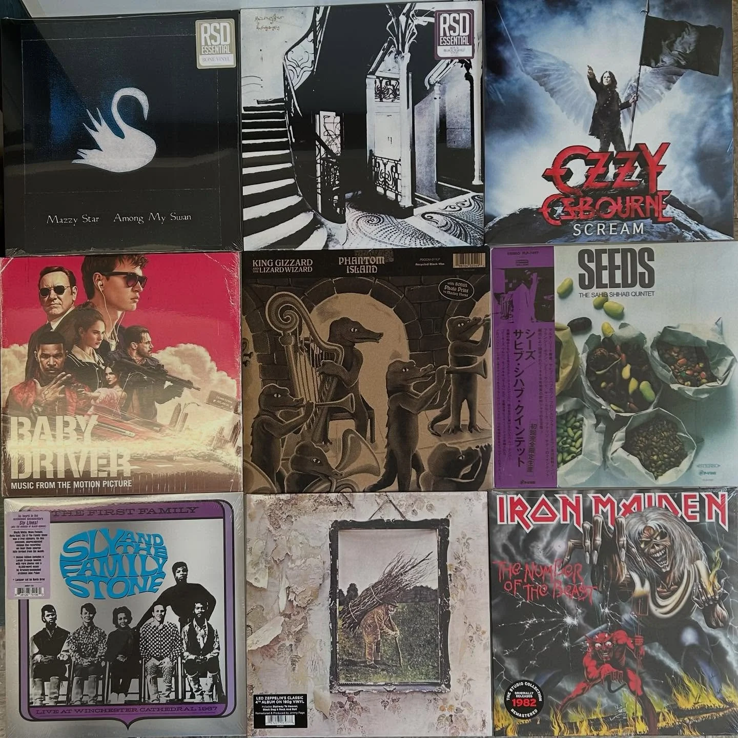 Just a handful of new records going out today! Finally got a couple more copies of @kinggizzard newest as well! #vinyl #kinggizzard #mazzystar