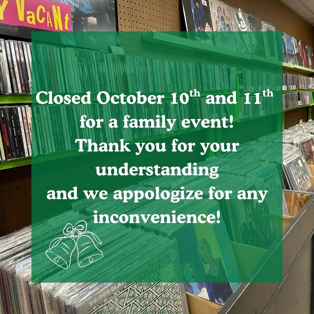 We will be closed next Friday and Saturday! We apologize for any inconvenience!!