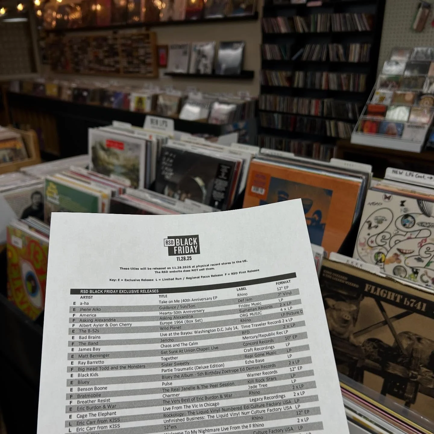Still taking requests!! Please let us know any title you&rsquo;d like to see this upcoming Record Store Day Black Friday! All request due before Friday! #recordstore #recordstoreday #recordstoredayblackfriday #rsdbf