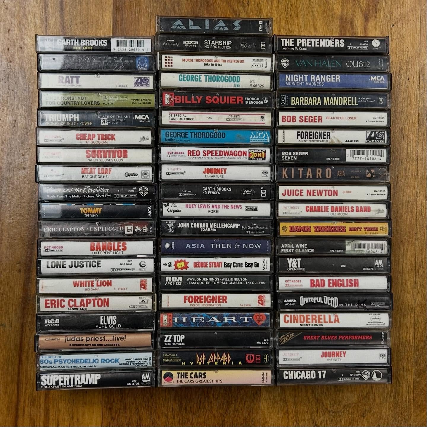 Put out some tapes this afternoon! A nice collection of cassette tapes and movies (some discs too)! #cassette #vhs #recordstore