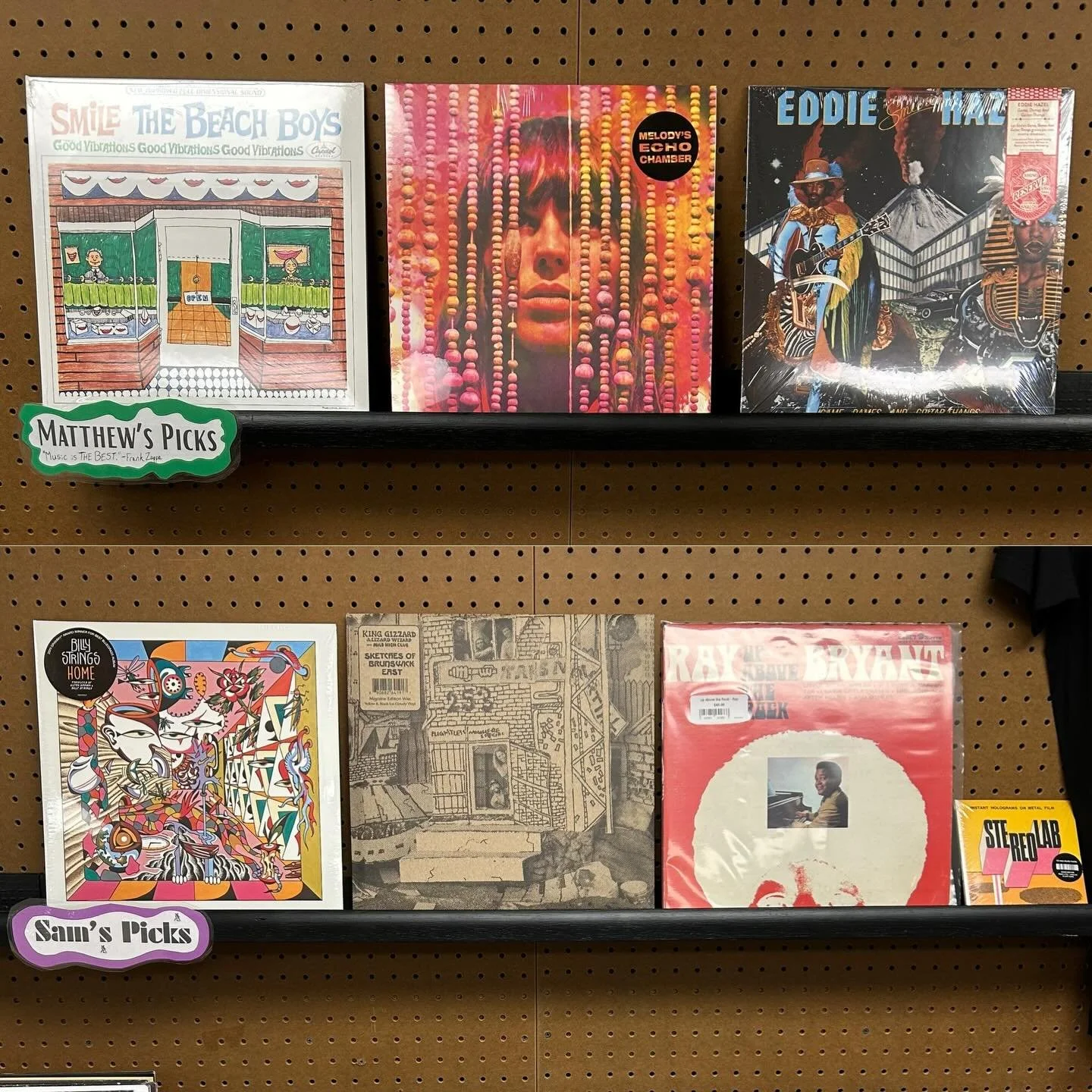 We now have a new section here showcasing recommendations from our staff! New releases are now  displayed on a new rack as well! #recordstore #vinyl #vinylcommunity