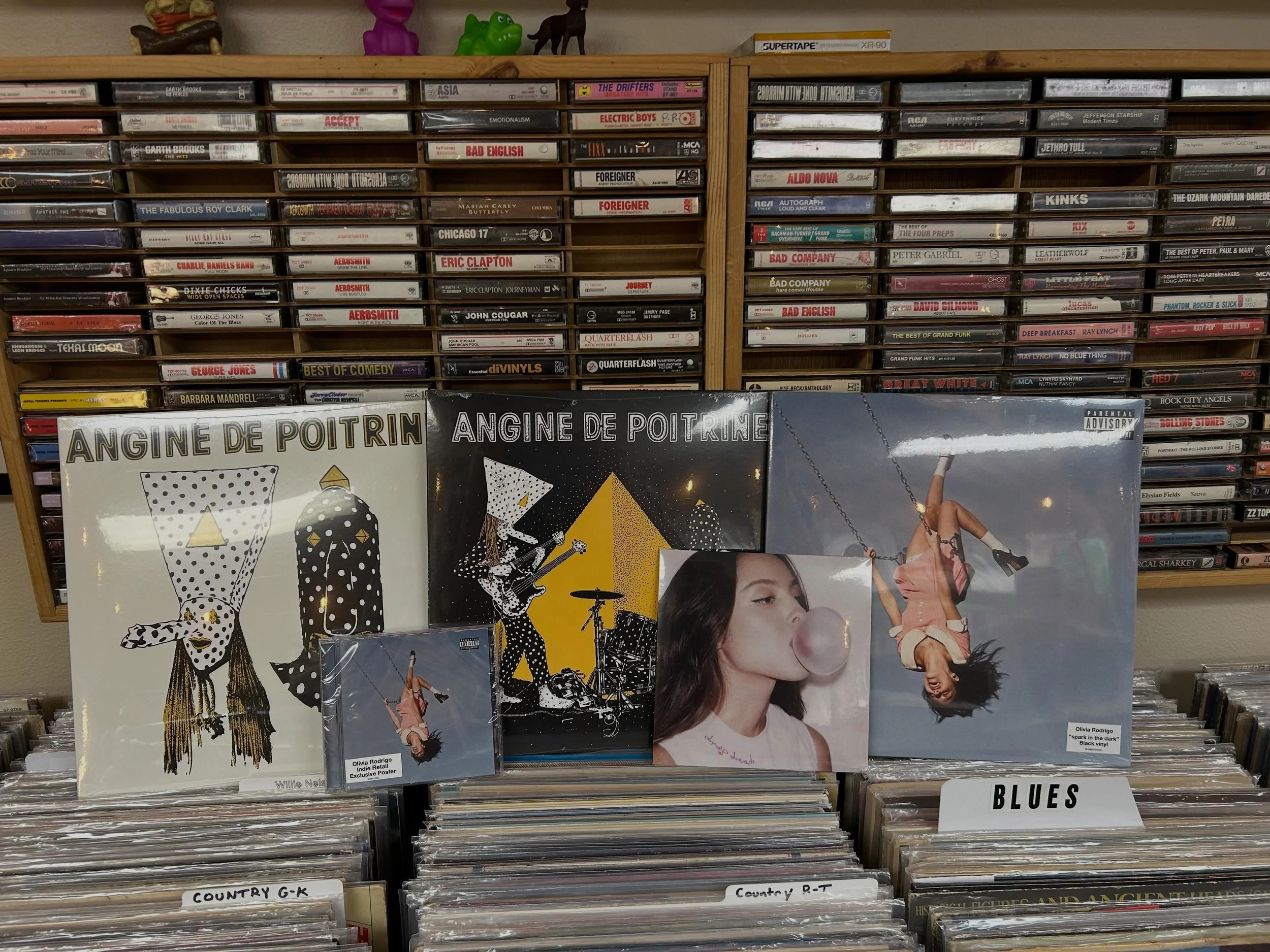 New releases out tomorrow!! Angine de Poitrine CDs should be available next Friday! #anginedepoitrine #oliviarodrigo