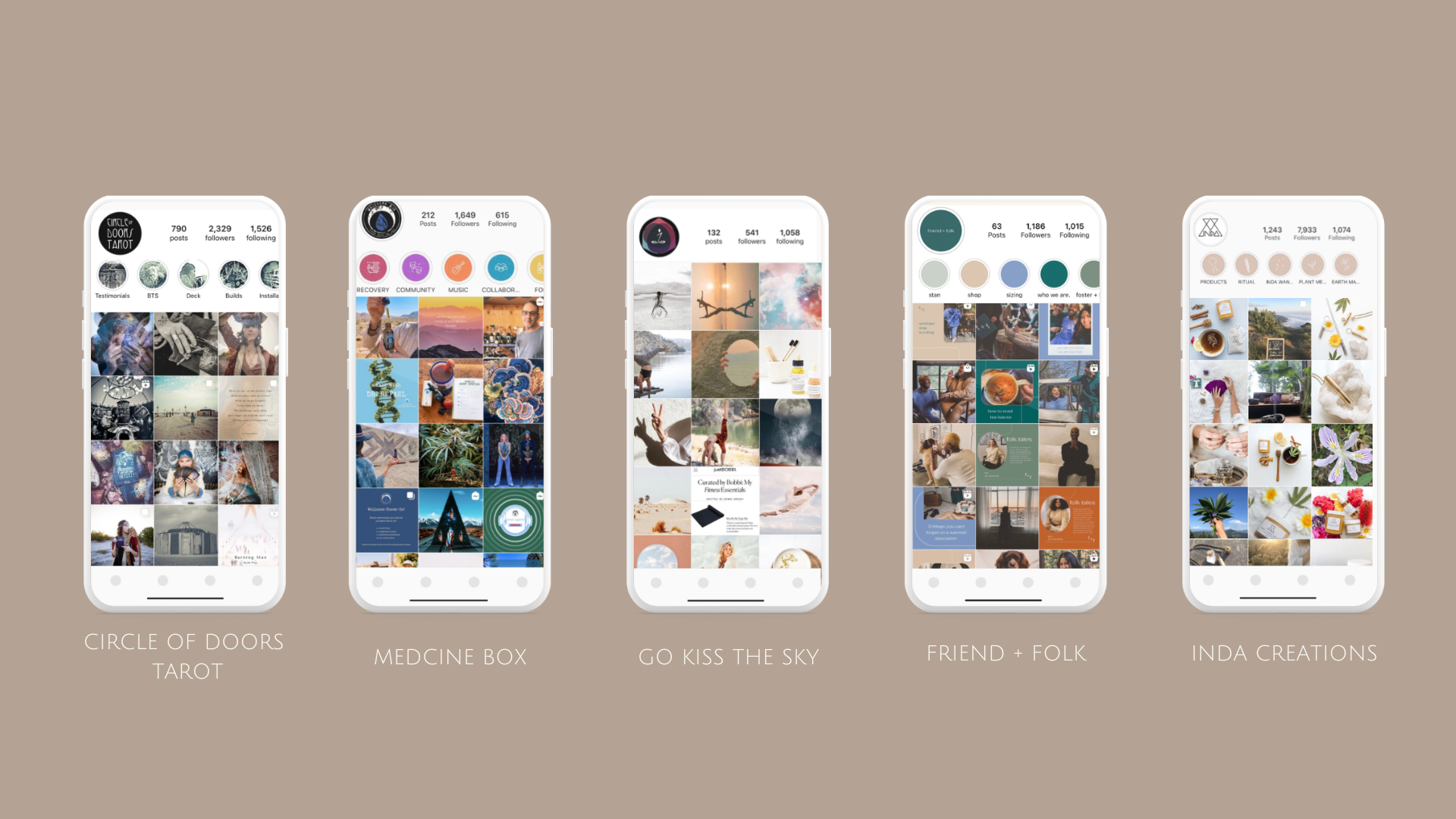 REWOLF Creative consultancy - social media strategy, content creation, and visual storytelling portfolio featuring Instagram content for wellness, lifestyle, and fashion brands.