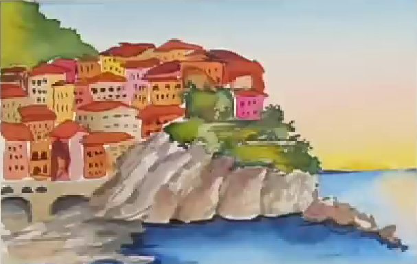Snapshots of Italy- Italian Coastline + honey bee
