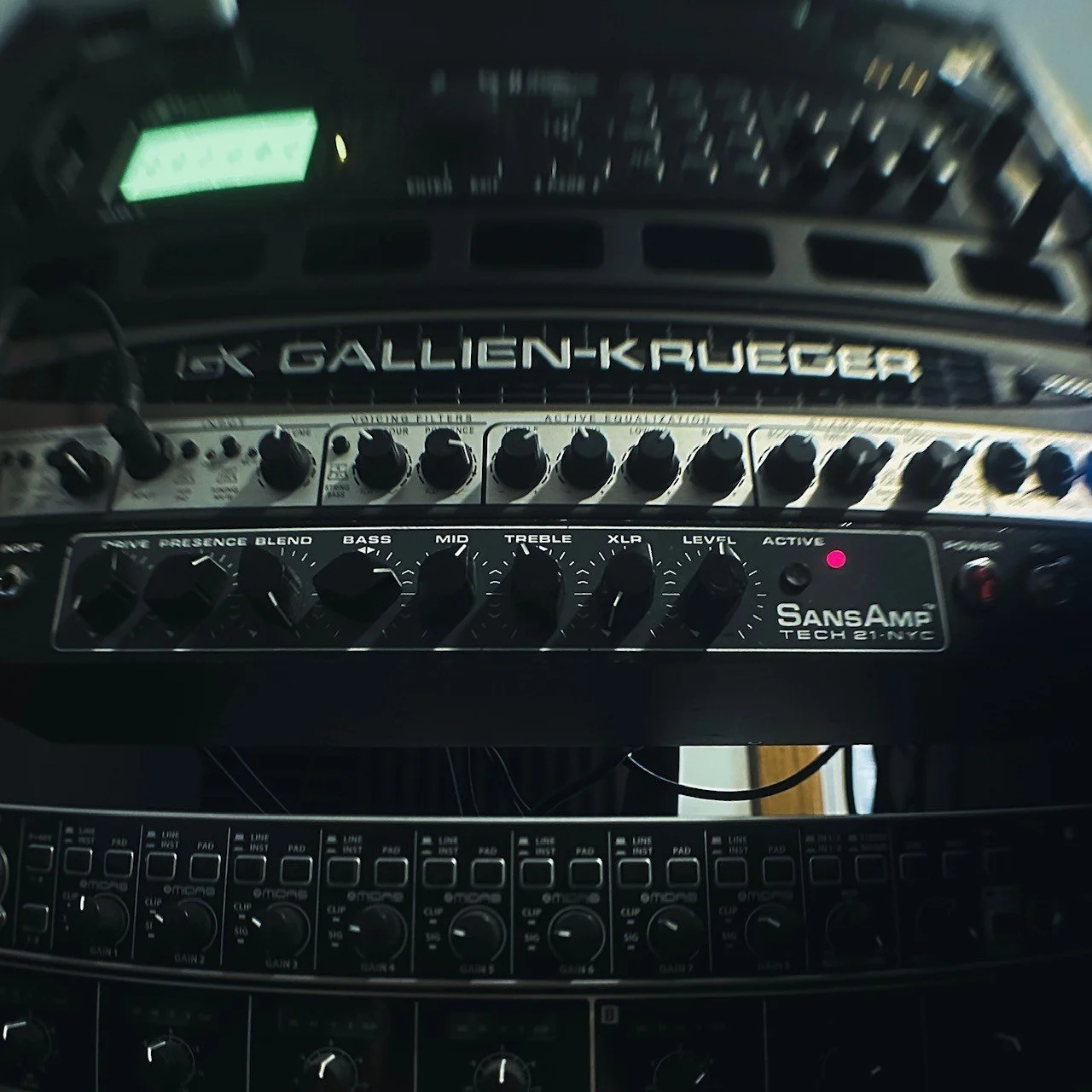 Tracking some bass for the new album! 🤘🎸🎧

LIMINAL didn't have a single bass track, instead I supplemented with octave effects on the guitars and synths.

This new album is a bit heavier though, so I felt like it needed some extra punch! Mixing di