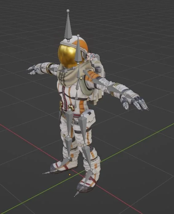 3D model from HeroForge, rigged for animation. Used in the music video for "Dead and Dried."