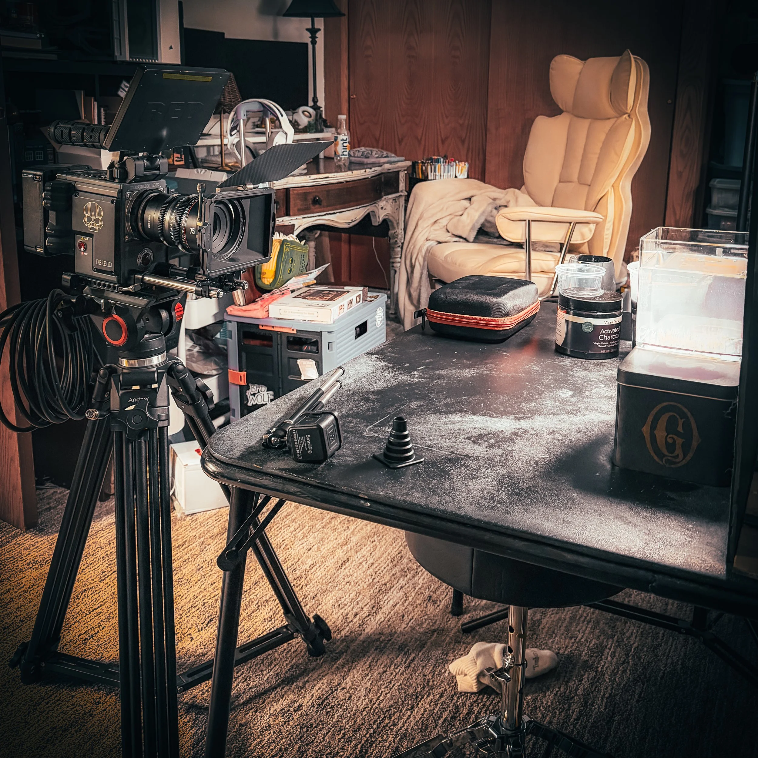 recording the music for for "parasite"