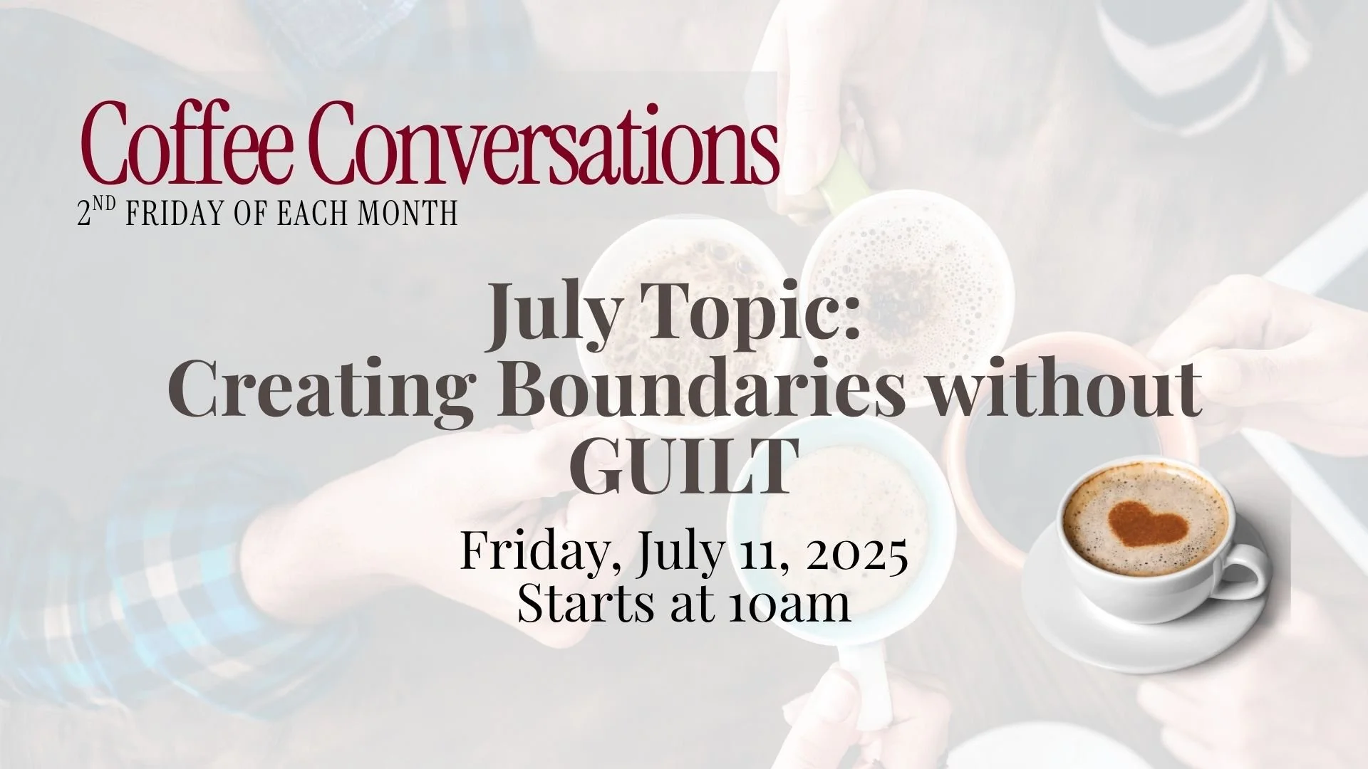 July Coffee Conversations