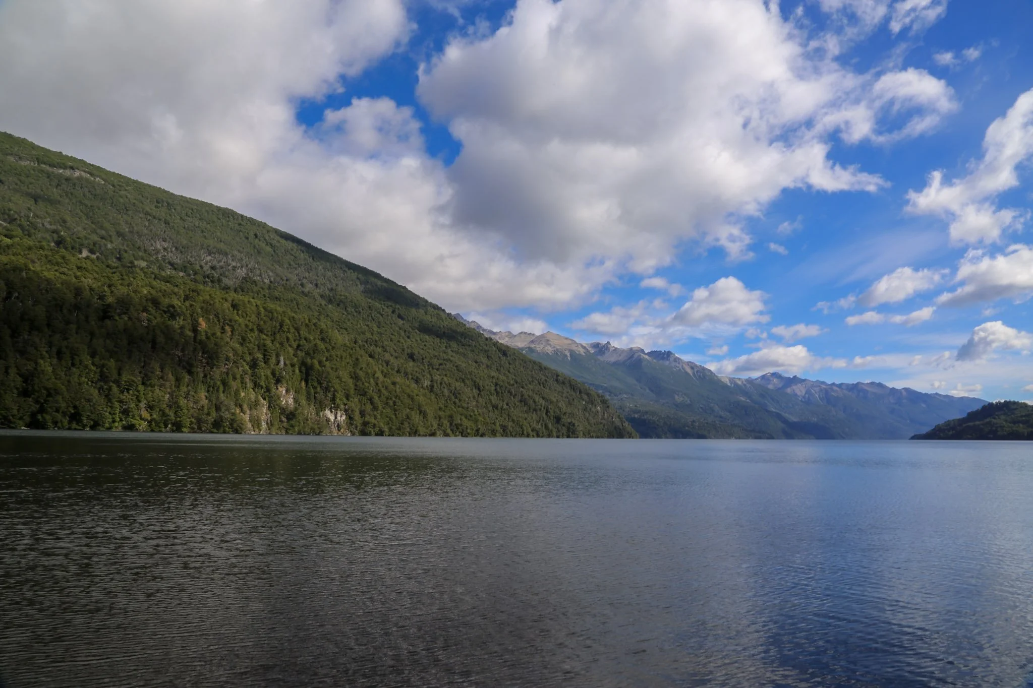 Mirror-calm lakes and still rivers in Patagonia