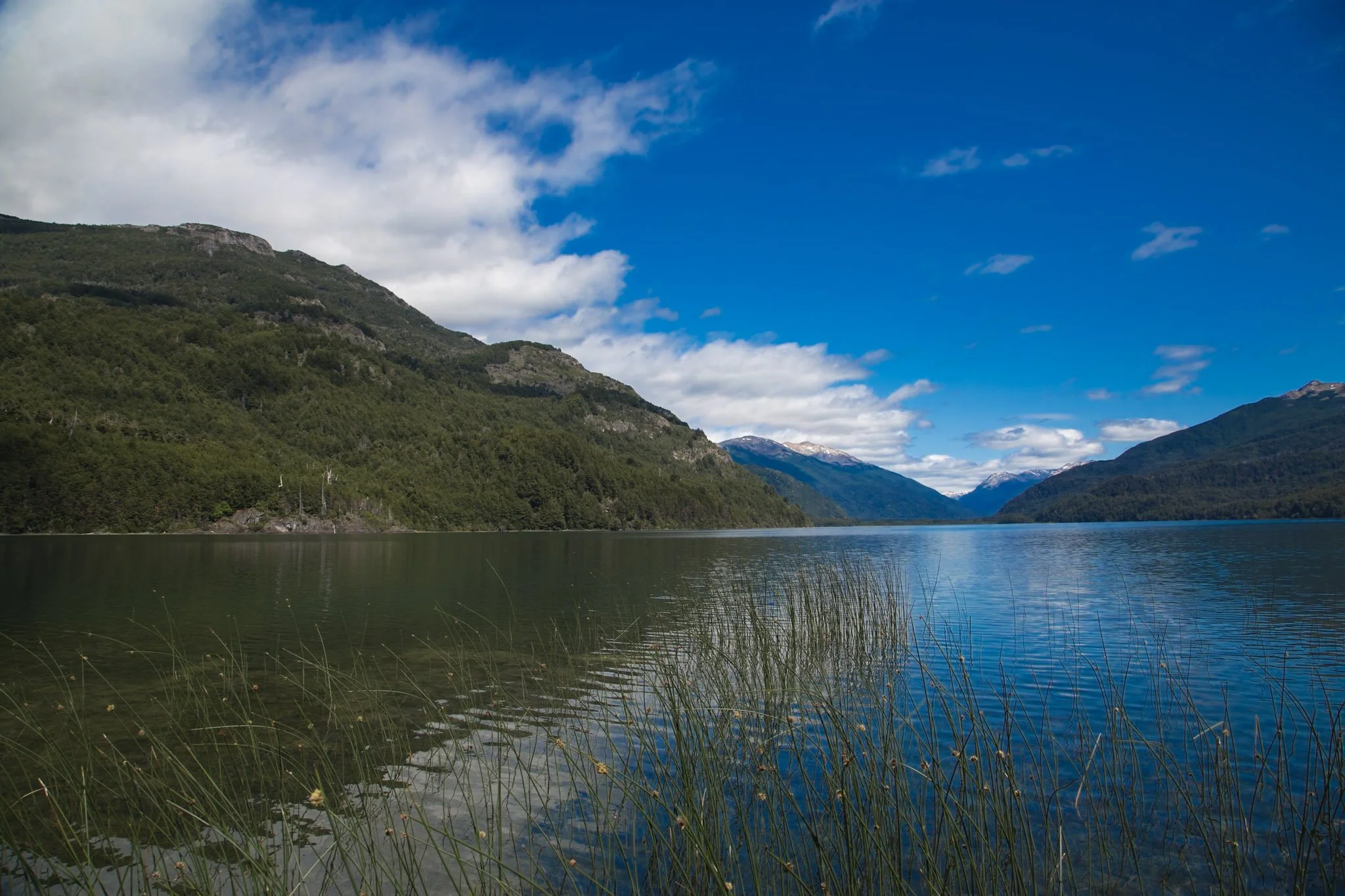 Mirror-calm lakes and still rivers in Patagonia