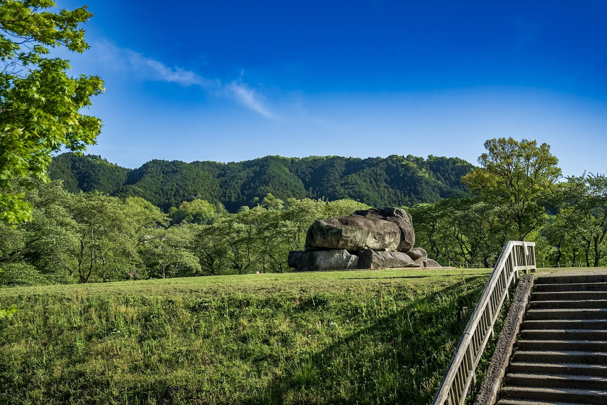 Temples, stone monuments, terraced countryside and waterfalls around Nara and Asuka