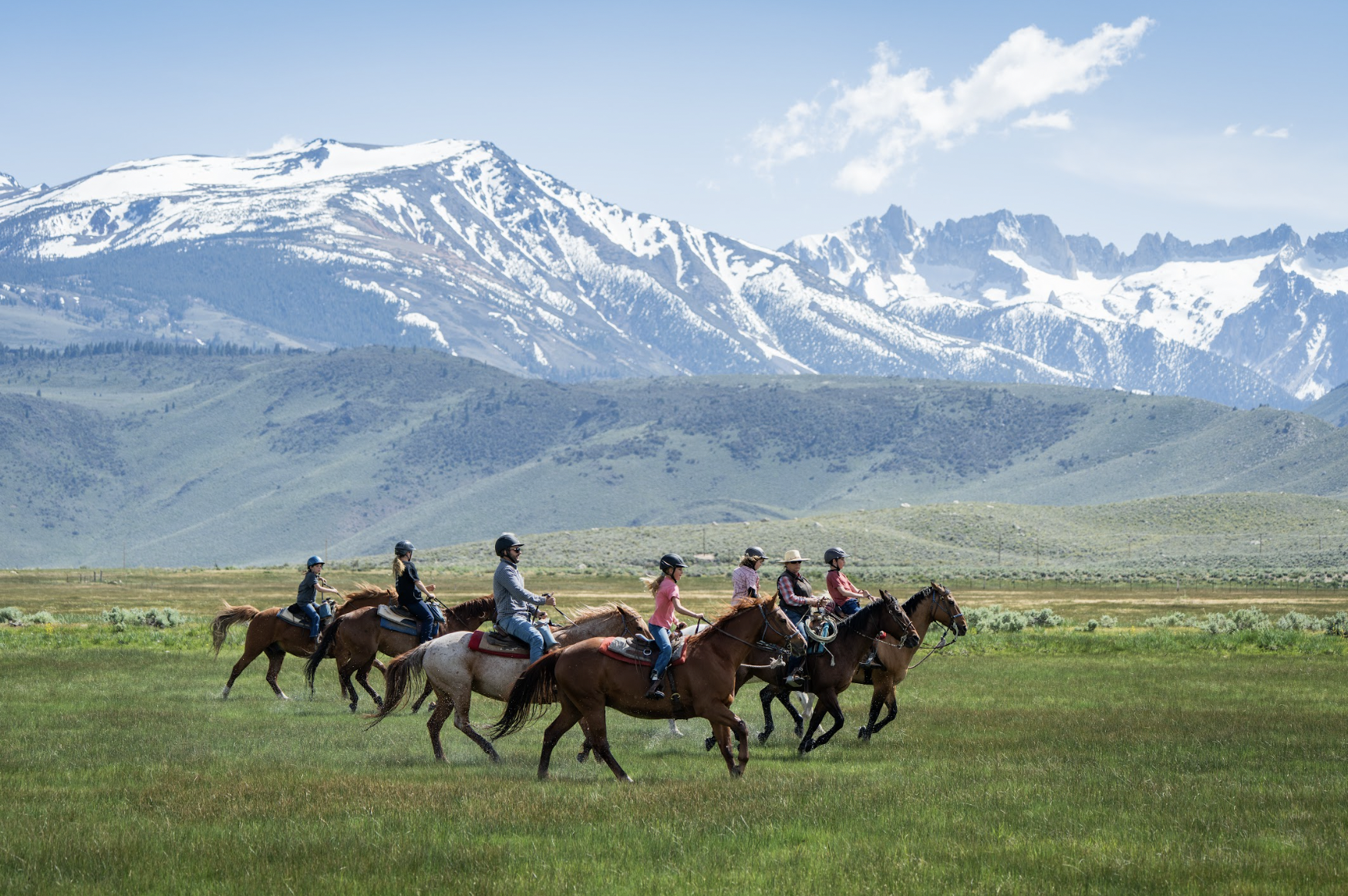 Horseback riding at Hunewill Guest Ranch