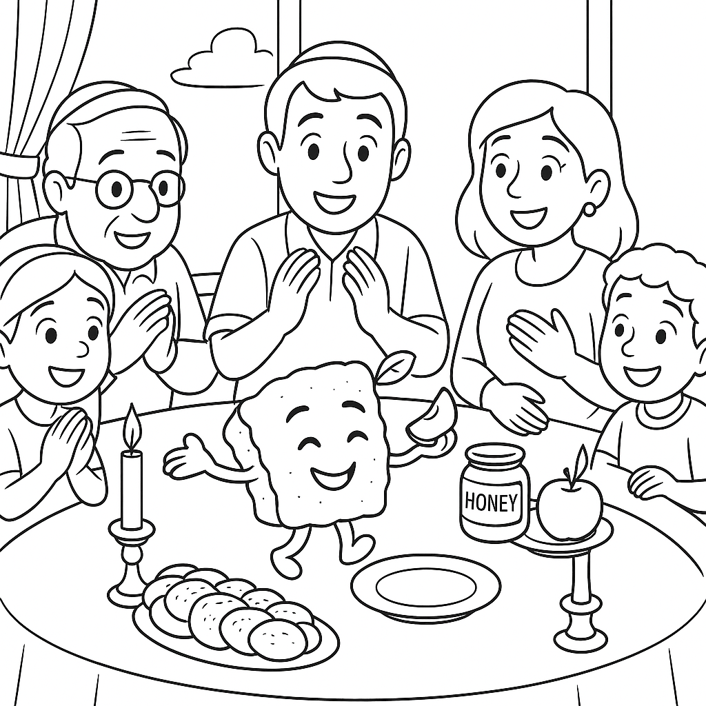 Coloring page #7 The Rosh Hashana Rebel Honey Cake.png
