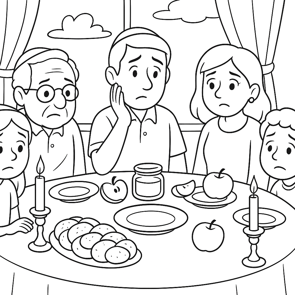 Coloring page #6 The Rosh Hashanah Rebel Honey Cake.png