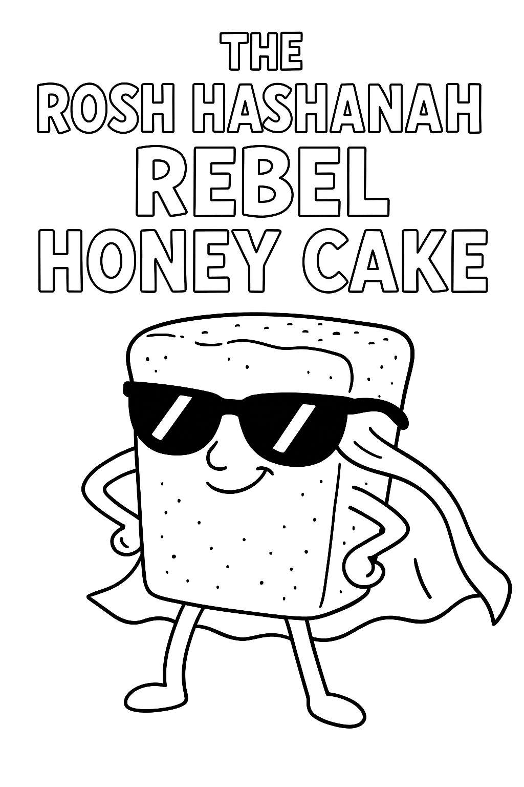 Coloring page-The Rosh Hashanah Rebel Honey Cake.png