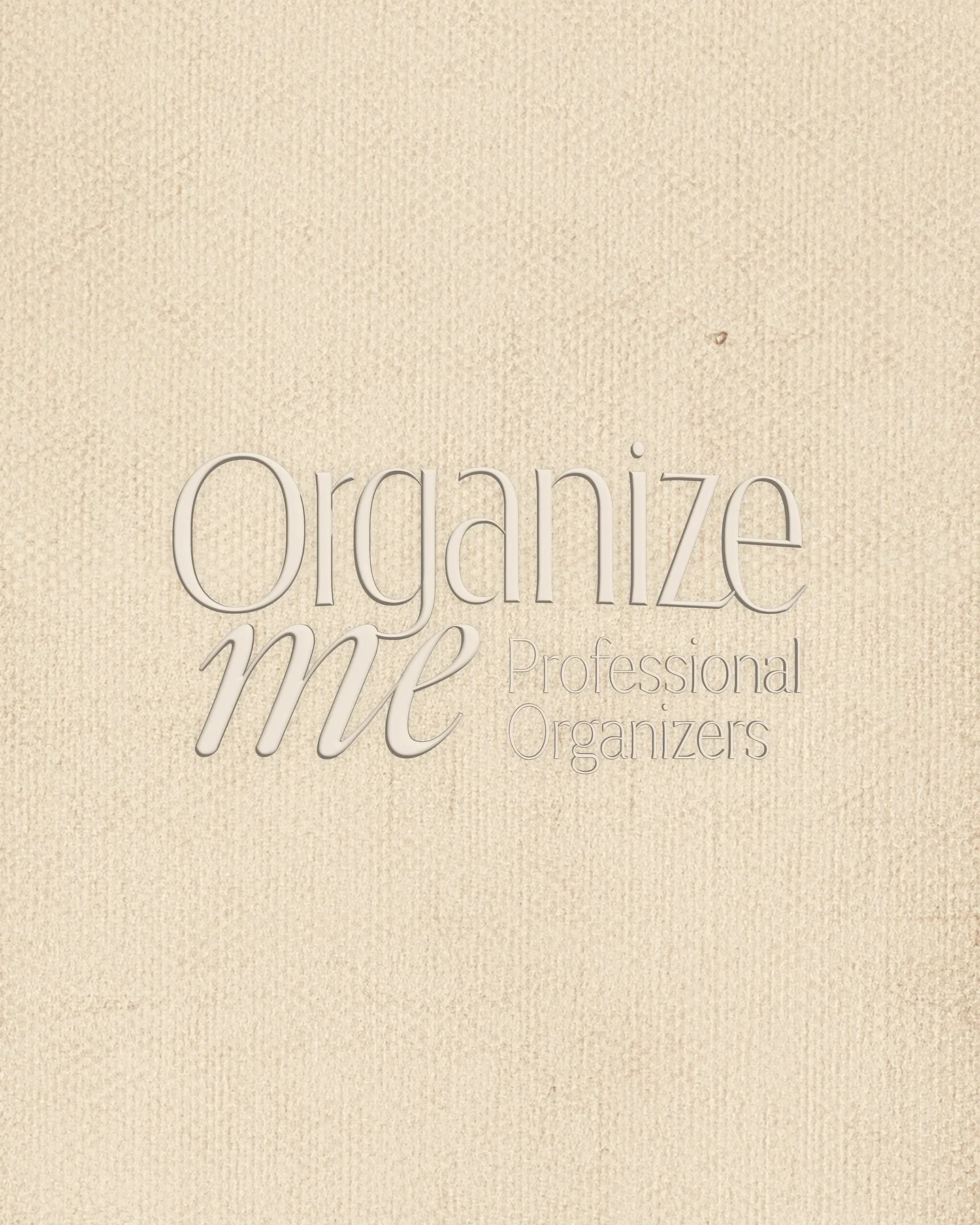 Since the rebrand of OrganizeMe I&rsquo;ve become a bit obsessed with embossing 🤭. 

The brand keywords or *essence* we developed during our brand strategy were: compassion, sophistication, efficiency, optimism and power. Now that the new brand has 
