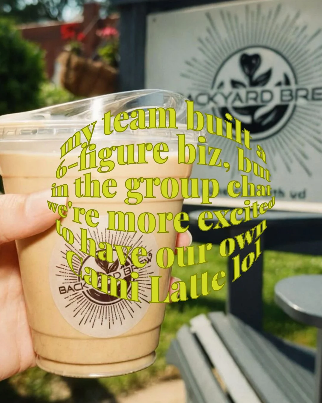 We just launched the Cami Content Roadmap, and to celebrate, @backyardbrew___ graciously put together the Cami Latte for us. Cami is my middle name, inherited from my grandmother Camelia, who left Egypt for Israel in 1956, and the drink (orange bloss