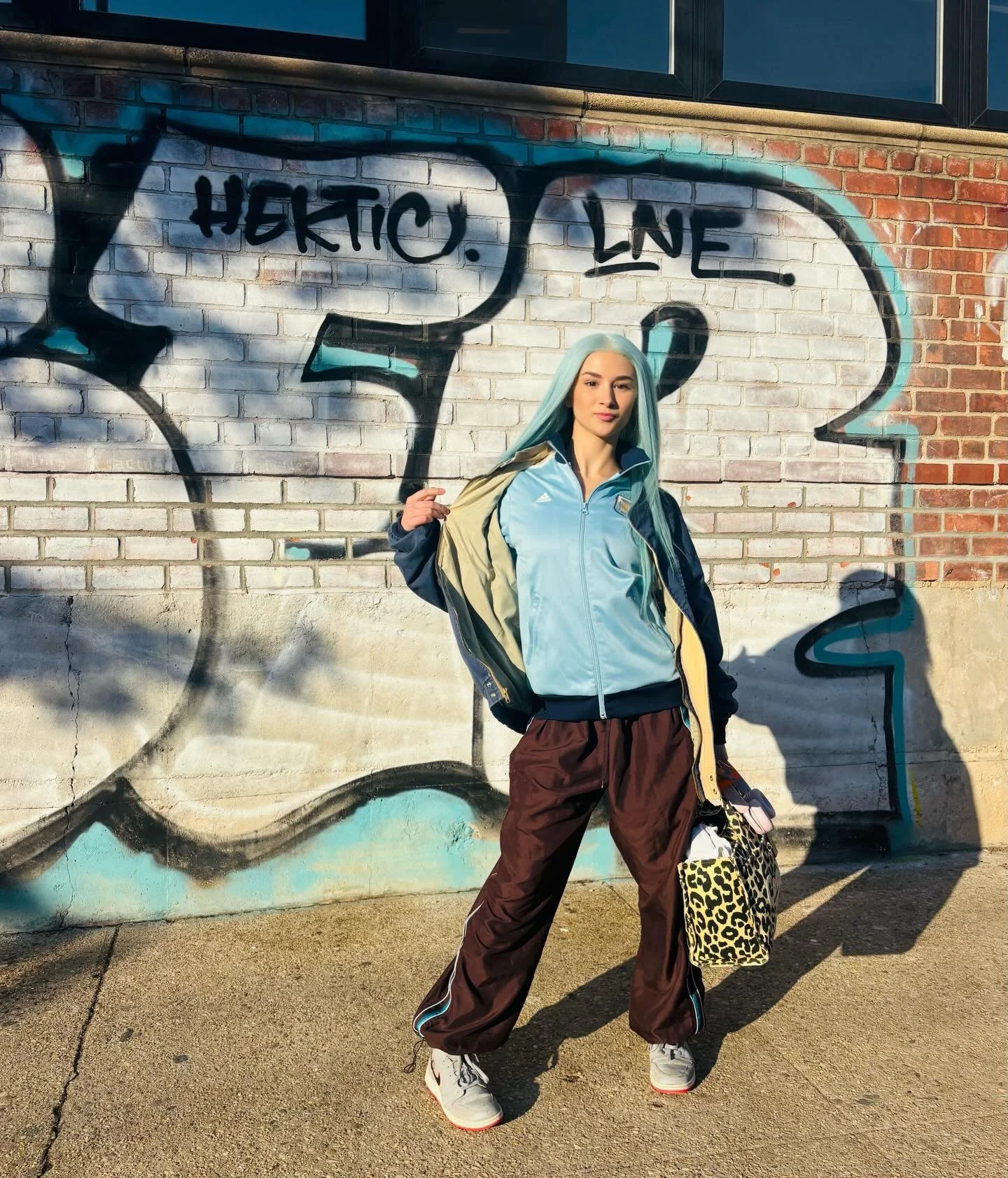 the girl with the blue hair?