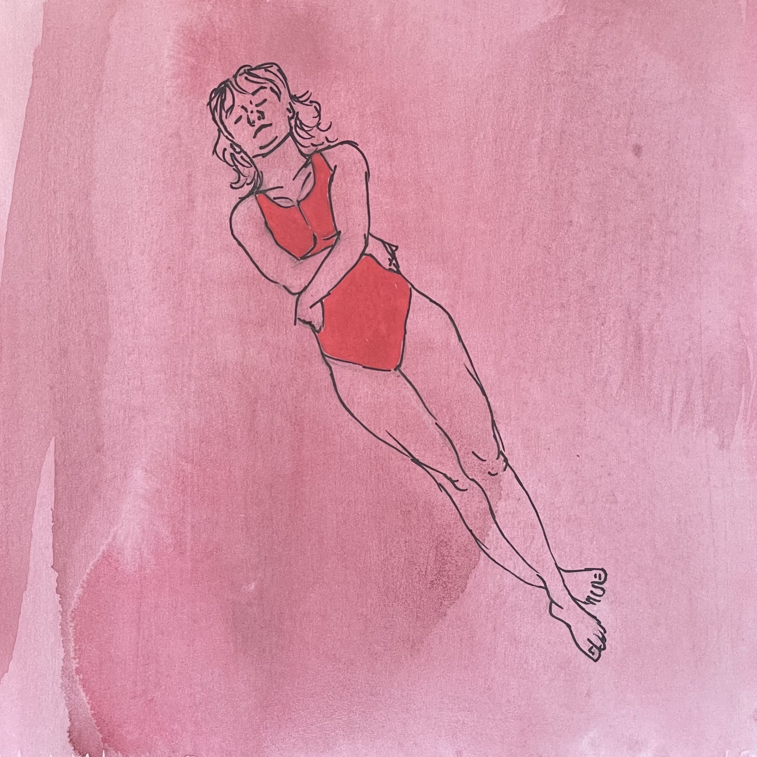 Untitled, 2024 |
gouache, ink, acrylic on paper |
9"w x 9"h