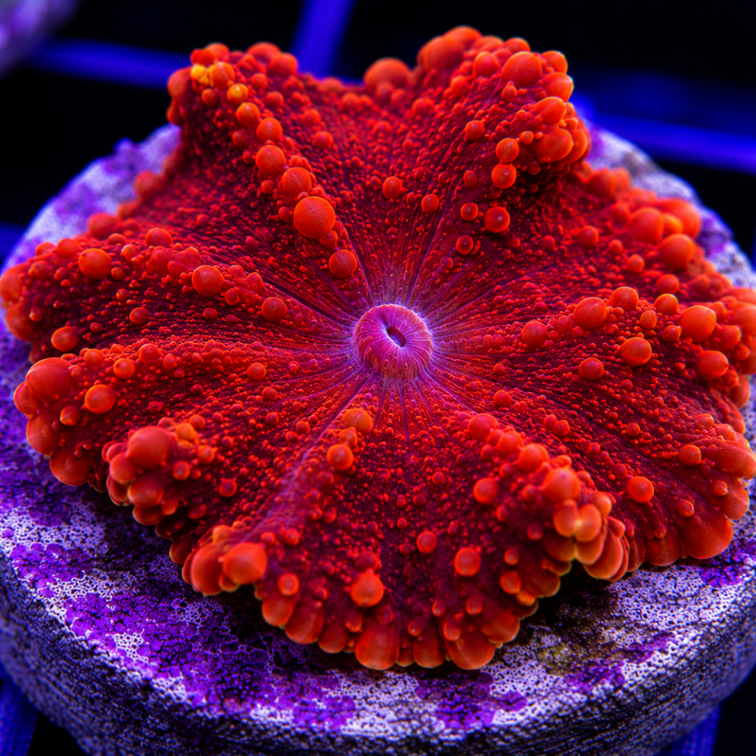 Rhodactis sanctithomae - St. Thomas Mushroom - Red