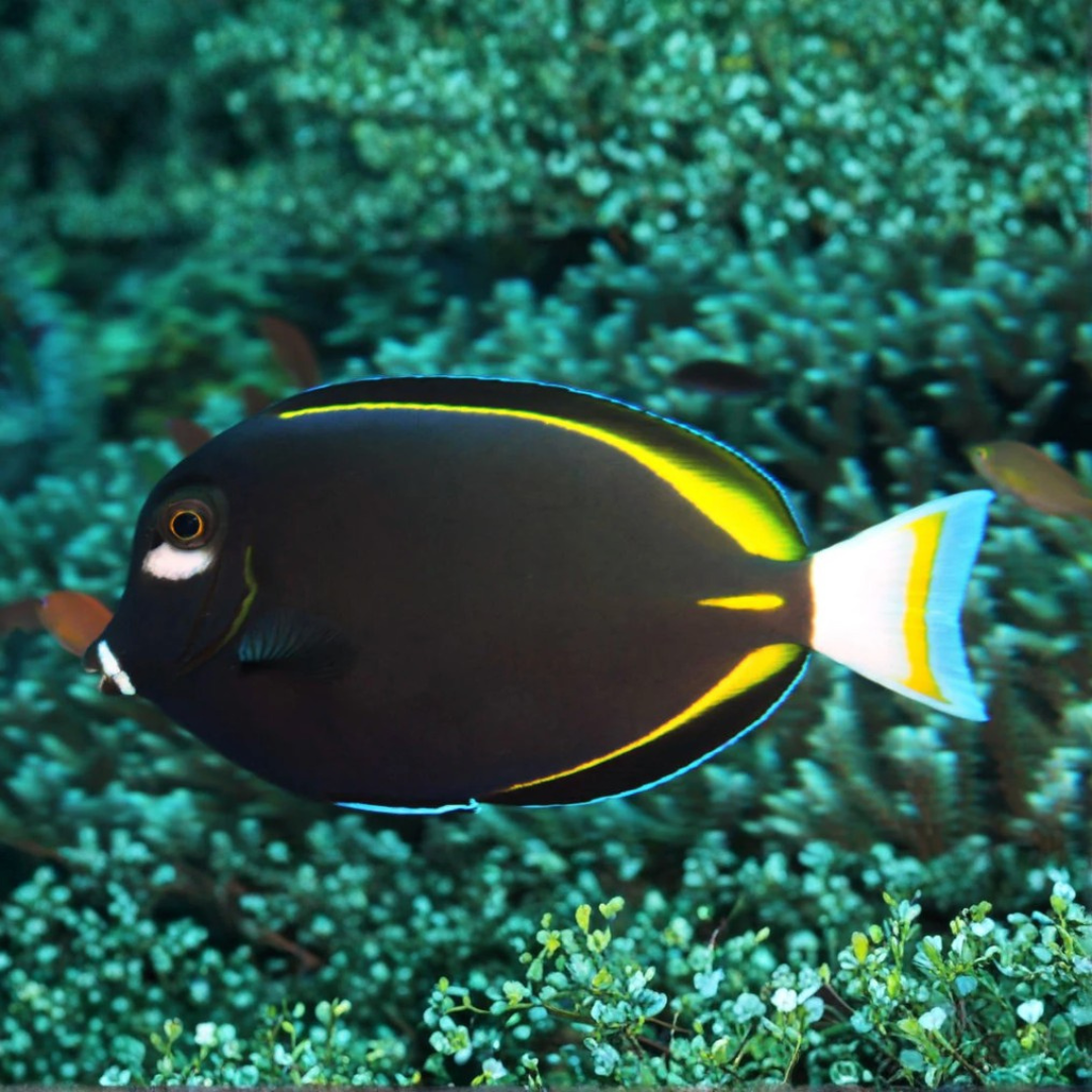 Acanthurus Nigricans - Gold-Rimmed Surgeonfish