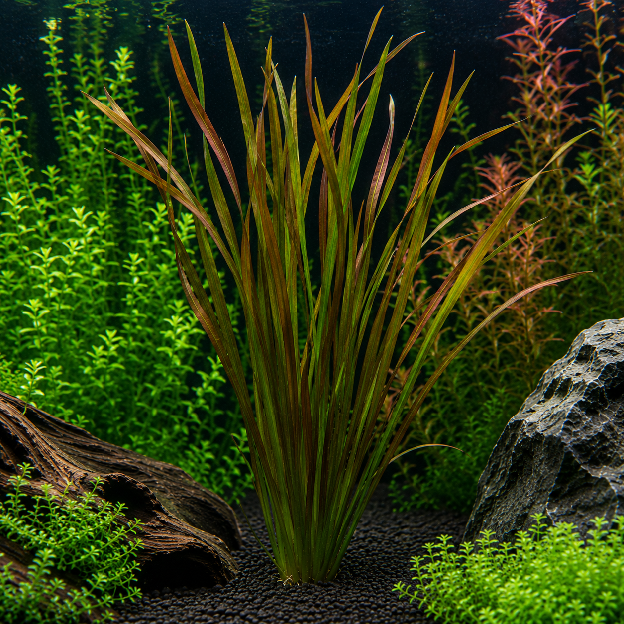Vallisneria Gigantea "Rubra" (Giant Rubra Val) - Bunched