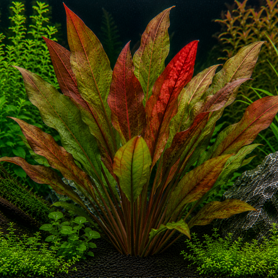 Echinodorus "Red Flame" (Red Flame Sword) - Bunched