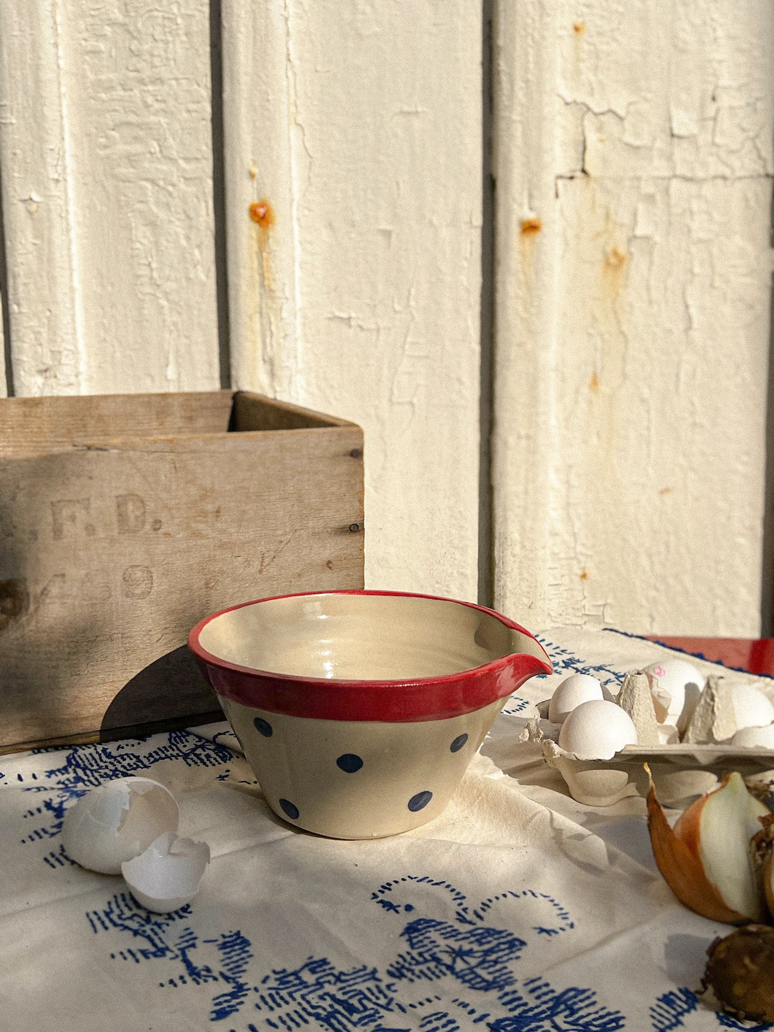 Medium Bowl with Dots