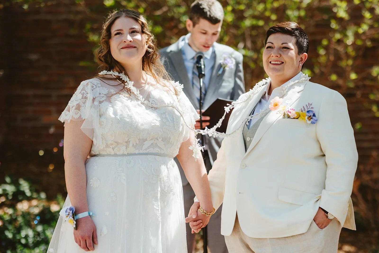 Alyssa and PJ’s Grounded and Gay Garden Party Wedding 