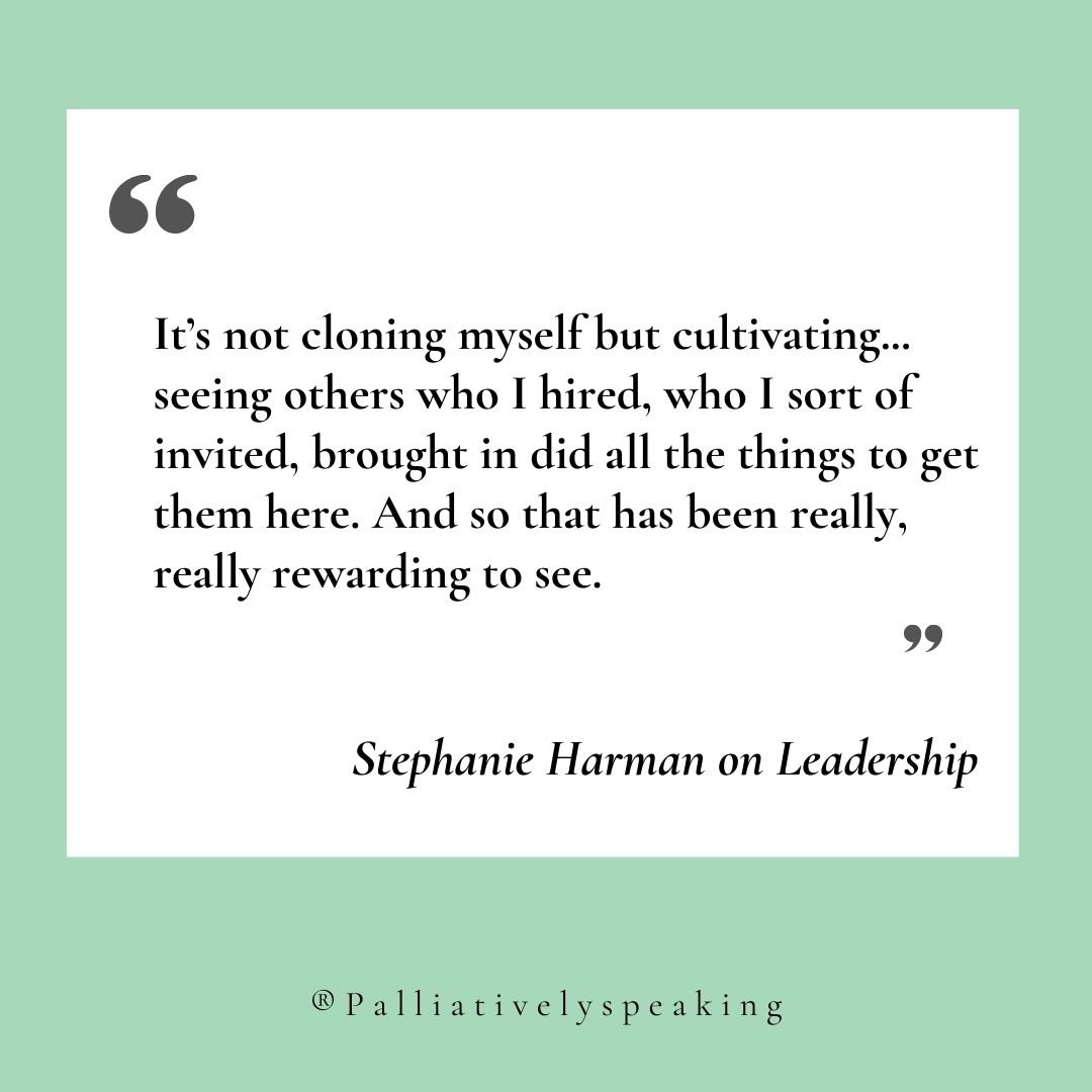 palliatively.speaking
 
3h
Find the full episode with Dr. Stephanie Harman here:

https://podcasts.apple.com/us/podcast/mentoring-the-next-great-leaders/id1794240607?i=1000698323855

@stephanieharmanmd